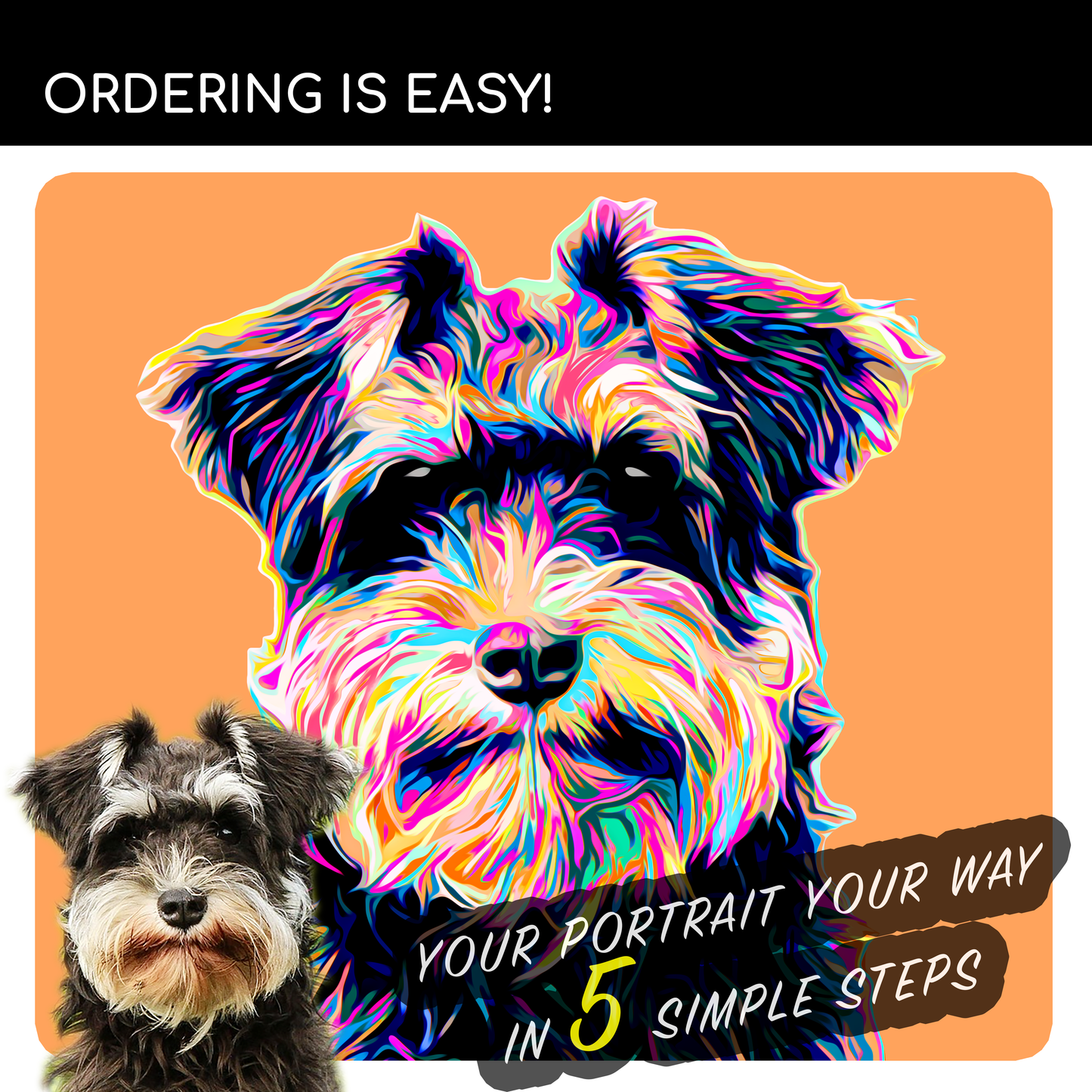 Custom POP Pet Portrait from Your Photo