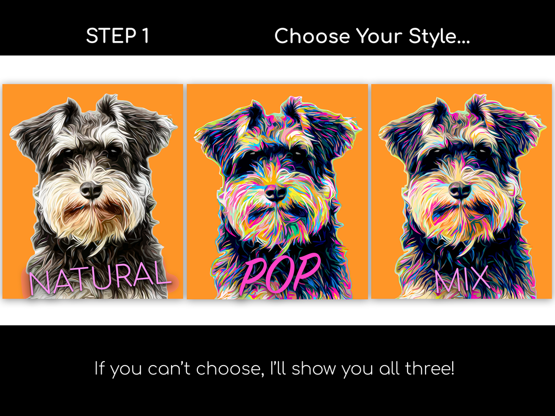 Custom POP Pet Portrait from Your Photo