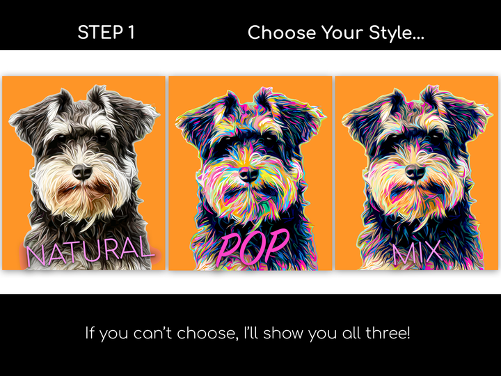 Custom POP Pet Portrait from Your Photo