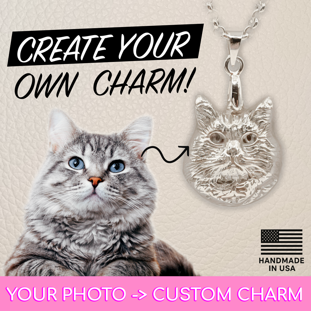 Create Your Own Custom Sterling Silver Photo Charm  • Handmade Pet or Memorial Pendant