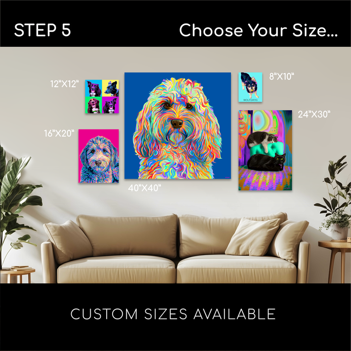 Custom POP Pet Portrait from Your Photo