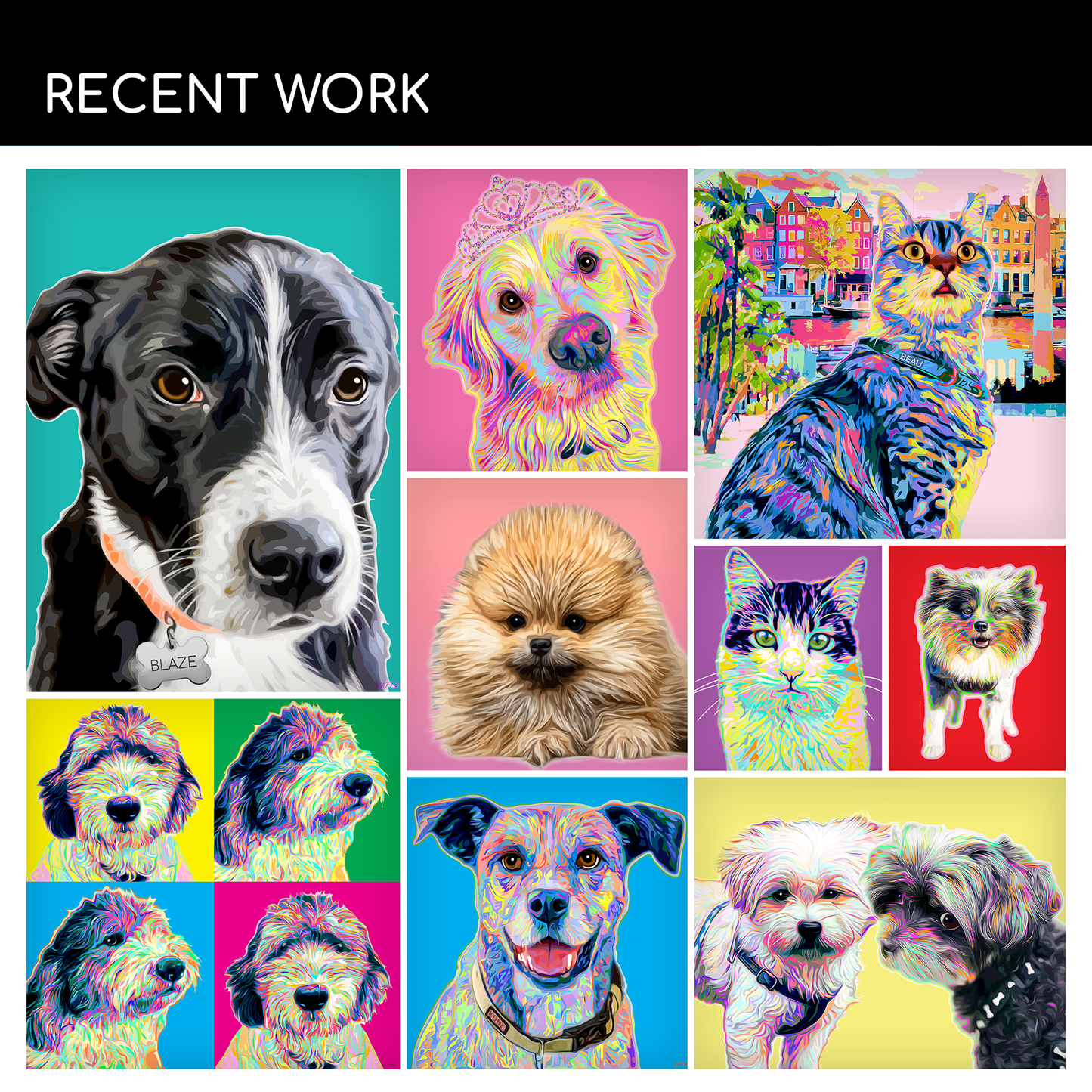 Custom POP Pet Portrait from Your Photo