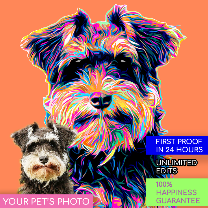 Custom POP Pet Portrait from Your Photo