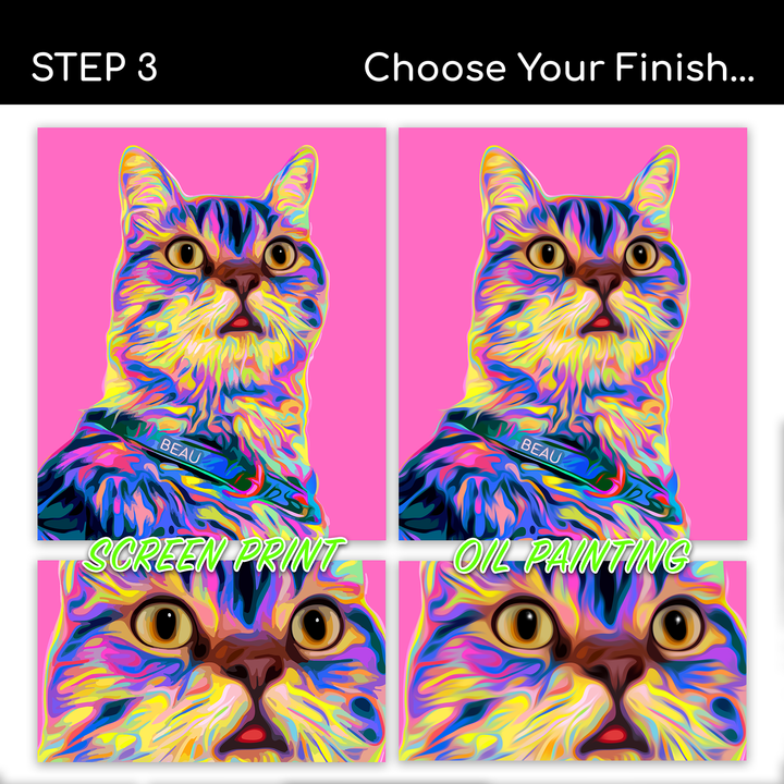 Custom POP Cat Portrait from Your Photo